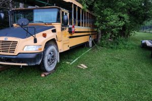 Custom Skoolie Roof Raise Welding Service